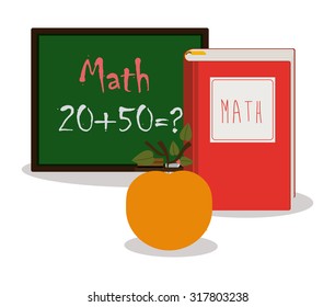 Education concept about back to school icons  design, vector illustration eps 10