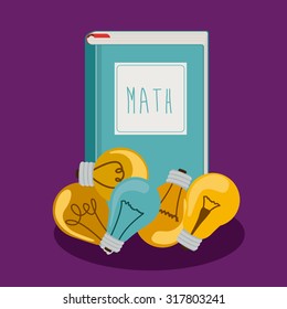 Education concept about back to school icons  design, vector illustration eps 10