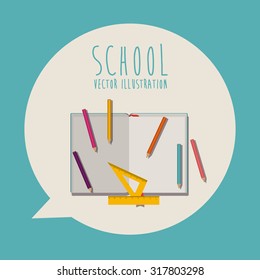 Education concept about back to school icons  design, vector illustration eps 10