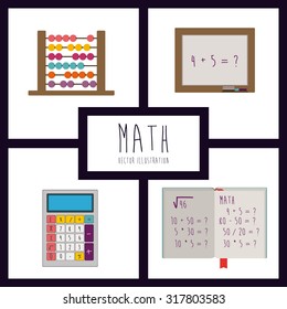 Education concept about back to school icons  design, vector illustration eps 10