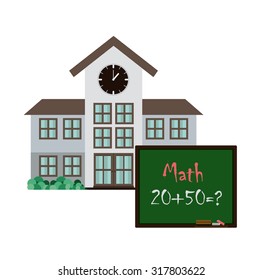Education concept about back to school icons  design, vector illustration eps 10