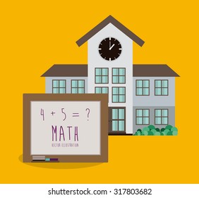 Education concept about back to school icons  design, vector illustration eps 10