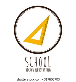 Education concept about back to school icons  design, vector illustration eps 10