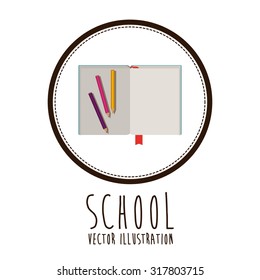 Education concept about back to school icons  design, vector illustration eps 10