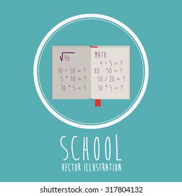 Education concept about back to school icons  design, vector illustration eps 10
