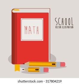 Education concept about back to school icons  design, vector illustration eps 10