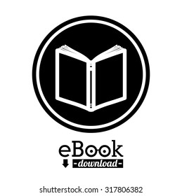 Education concept about the using of the ebooks, vector illustration eps 10