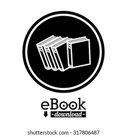 Education concept about the using of the ebooks, vector illustration eps 10