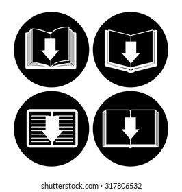 Education concept about the using of the ebooks, vector illustration eps 10