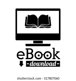 Education concept about the using of the ebooks, vector illustration eps 10