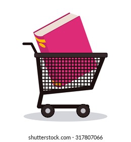 Education concept about the using of the ebooks, vector illustration eps 10