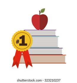 Education concept with back to school icons design, vector illustration eps 10