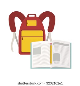 Education concept with back to school icons design, vector illustration eps 10