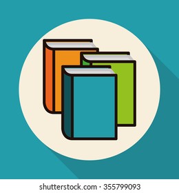 Education concept with books design, vector illustration 10 eps graphic.