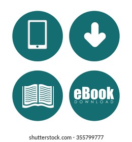 Education concept with books design, vector illustration 10 eps graphic.