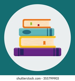 Education concept with books design, vector illustration 10 eps graphic.