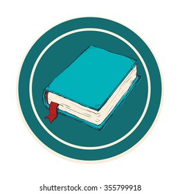 Education concept with books design, vector illustration 10 eps graphic.