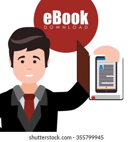 Education concept with books design, vector illustration 10 eps graphic.