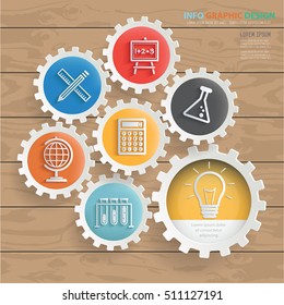 Education concept design,clean vector