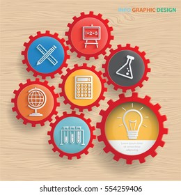 
Education concept design,clean vector