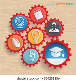 
Education concept design,clean vector