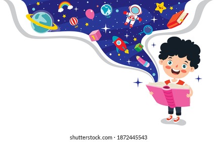 Education Concept With Funny School Child