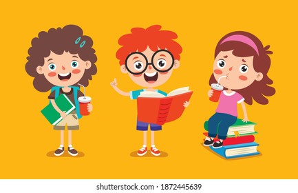 Education Concept With Funny School Child