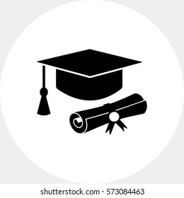 Education degree icon Images, Stock Photos & Vectors | Shutterstock