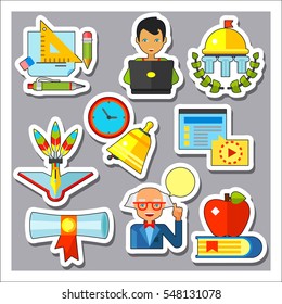 Education Concept Icon Set