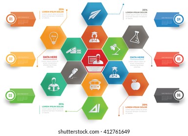 
Education concept info graphic design,vector