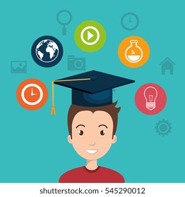 education concept isolated icon