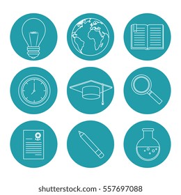education concept isolated icon