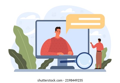 Education concept. Multidisciplinary and lifelong studying, knowledge gaining. Online education, modern urban development. Flat vector illustration