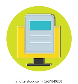 Education concept on white background. Creative idea design. Flat vector illustration for template, brochure, web page or presentation.