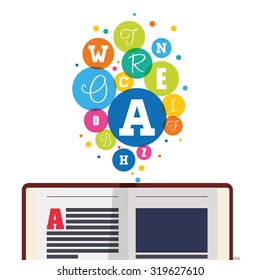 Education concept  over flat background with books icons design, vector illustration 10 eps graphic.