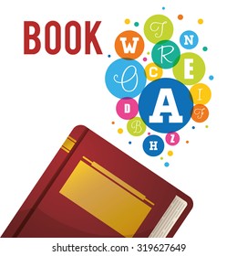 Education concept  over flat background with books icons design, vector illustration 10 eps graphic.