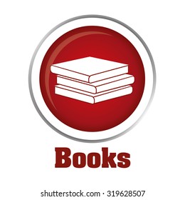 Education concept  over flat background with books icons design, vector illustration 10 eps graphic.