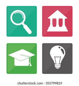 Education concept with school icons design, vector illustration 10 eps graphic.