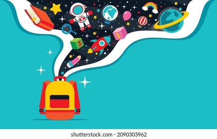 Education Concept With School Supplies