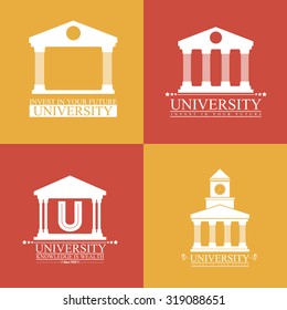 Education concept with University design, vector illustration eps 10