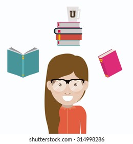 Education concept: University icons design, vector illustration eps 10