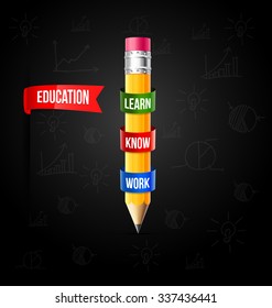 Education concept - vector illustration