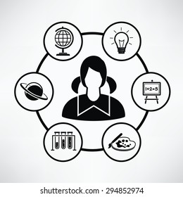 Education concept,Circle info graphic design,clean vector