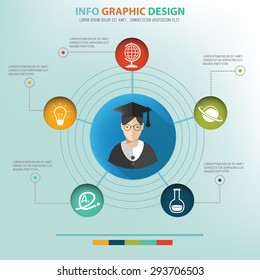 Education Connection Design Info Graphic Design,clean Vector