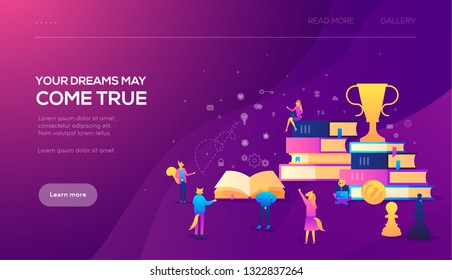 Education, consulting, college, education app. 
Web page design templates for staff vector illustration. Modern concepts for website and mobile website development
