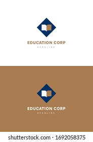 Education corp company logo template.