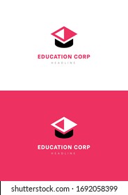 Education corp company logo template.