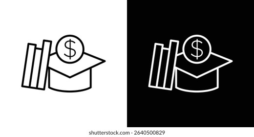 Education cost icon Graphic vector set for ui design