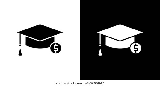 Diseños gráficos de Vector de icono de costo de Educación. Adecuado para su uso en App de Web,