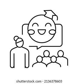 education courses for babysitters line icon vector. education courses for babysitters sign. isolated contour symbol black illustration